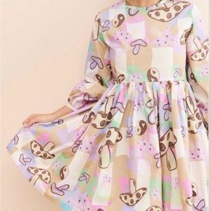 Megan Crosby 100% Organic Poplin Cotton Lila Totally Toadstool Dress XL